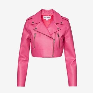 Steve Madden - Molly Vegan Leather Jacket (Pink) - New with tags